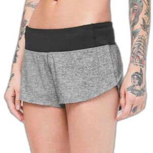 Lululemon Speed Up Short Low-Rise 2.5" *Heather Lux Multi Black